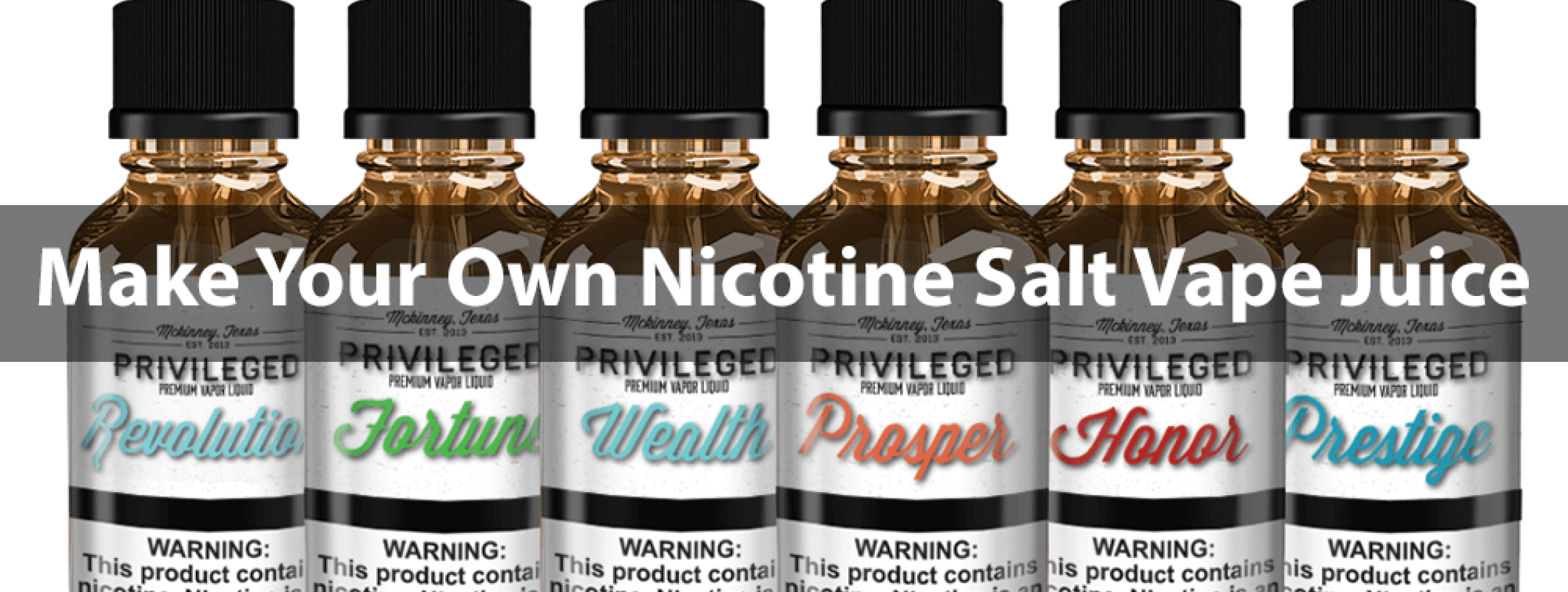 How to make your own Nicotine Salt Vape Juice